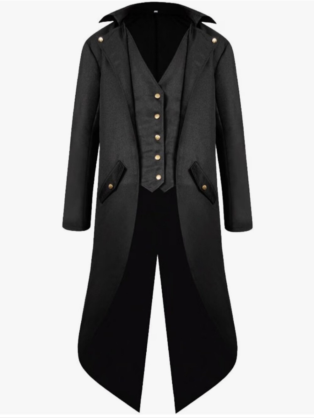 H&ZY Men's Steampunk Vintage Tailcoat